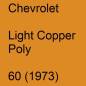 Preview: Chevrolet, Light Copper Poly, 60 (1973).